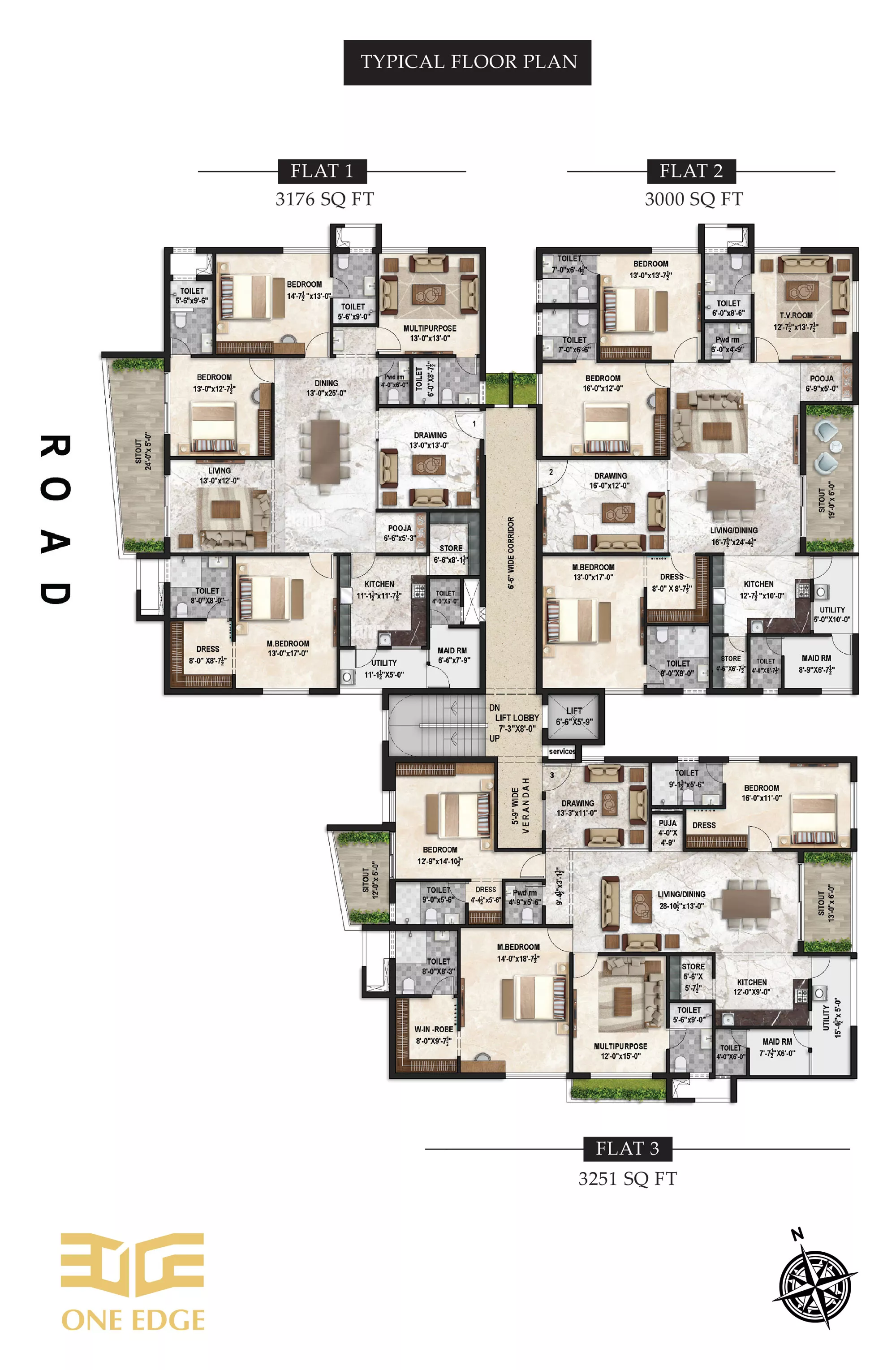 One East Floor Plan